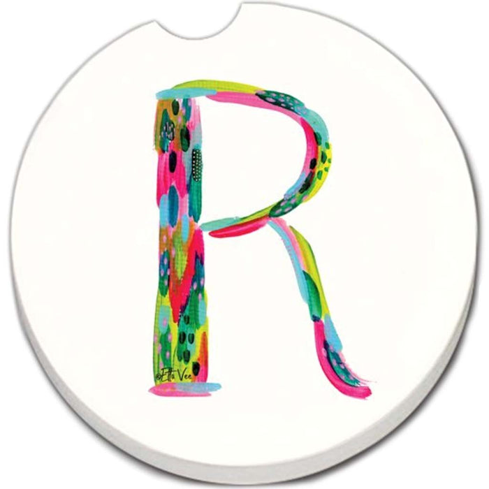 Car Coaster Hello Color Monogram R