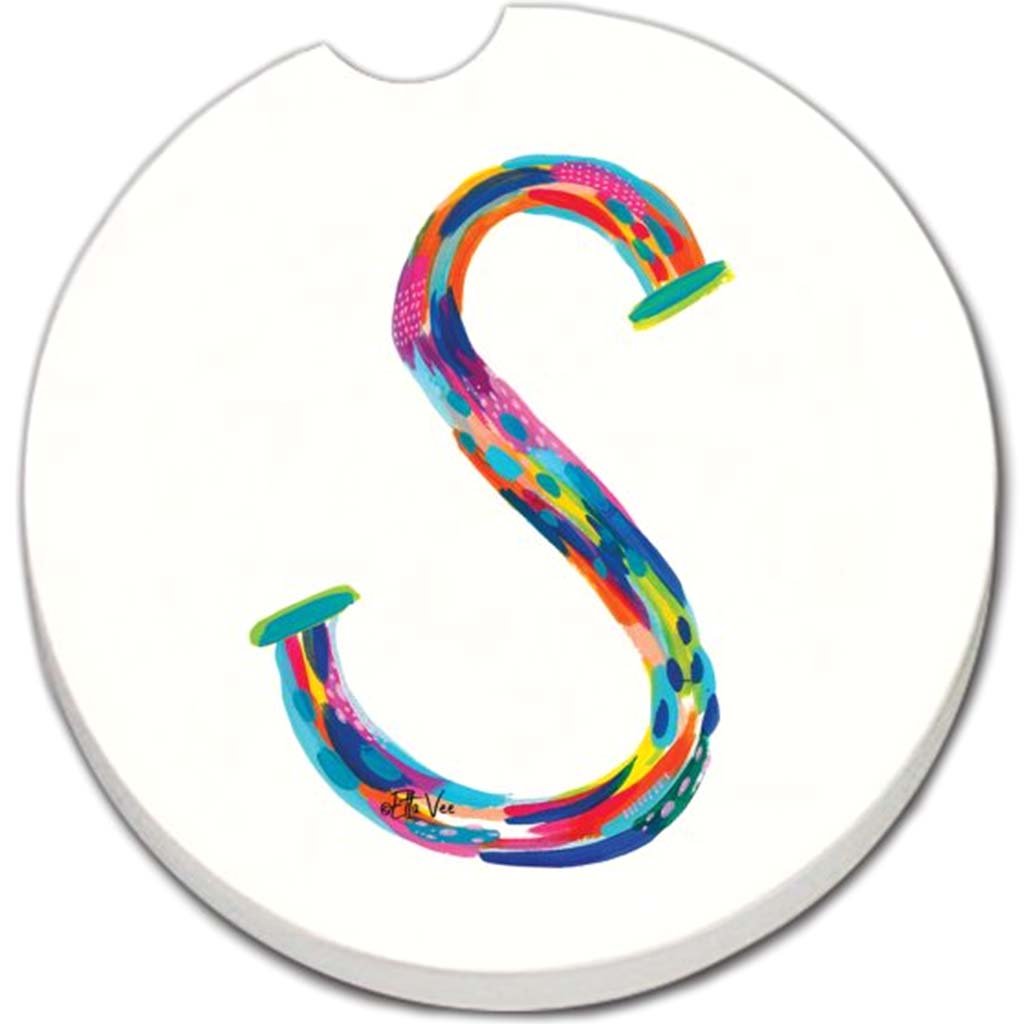 Car Coaster Hello Color Monogram S