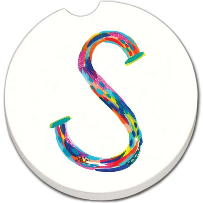 Car Coaster Hello Color Monogram S