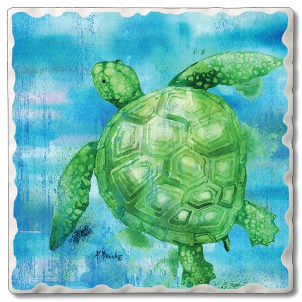 Single Tile Coaster Arianna Turtle