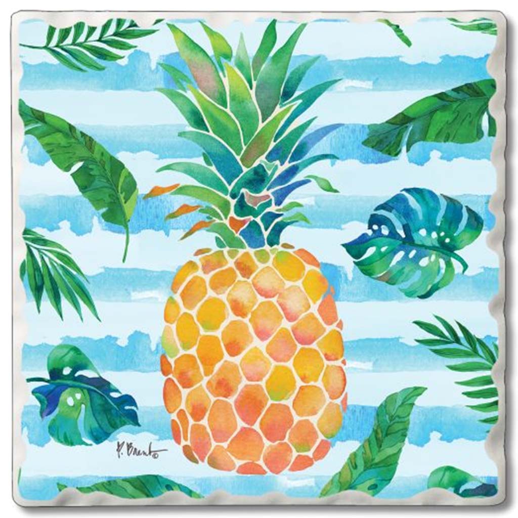 Single Tile Coaster Antigua Pineapple