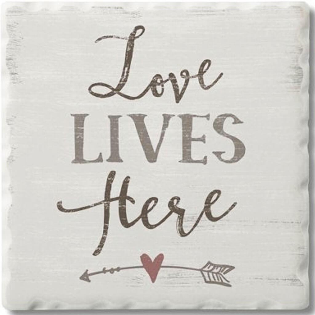 Simply Inspire Coaster Love Lives Here