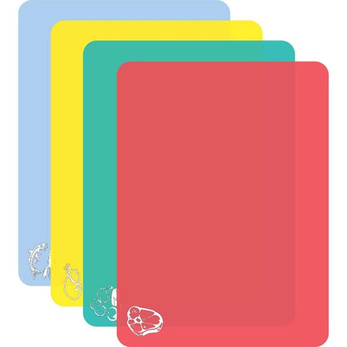 Chop Chop Mat Food Icons Color Assorted 4pcs