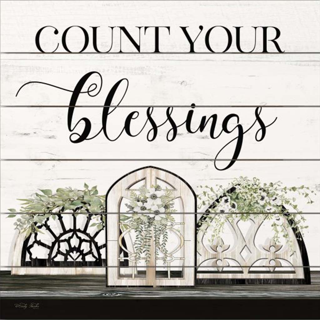 Pallet Sign 12in x 12in Window Blessings