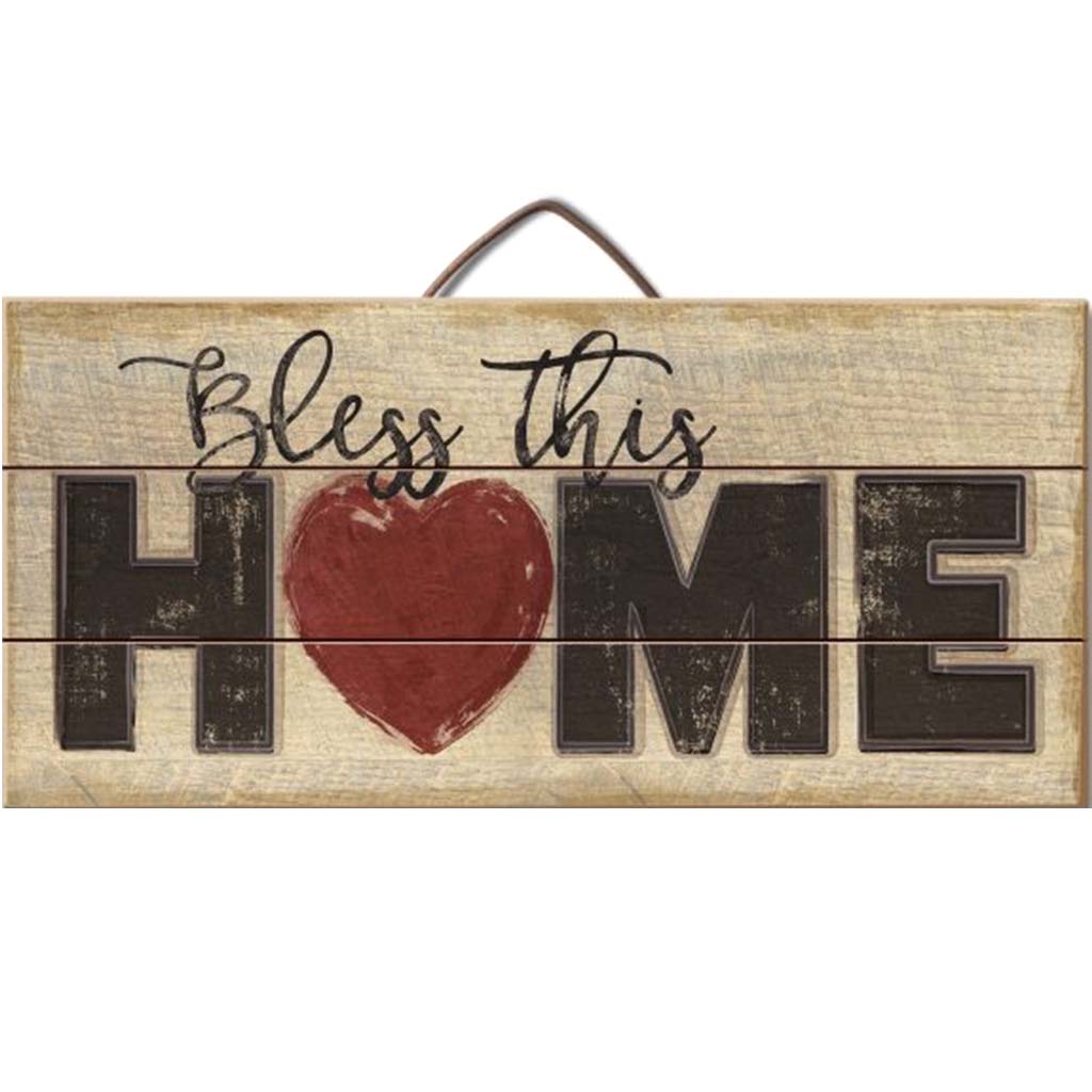 Pallet Sign 12in x 6in Bless This Home