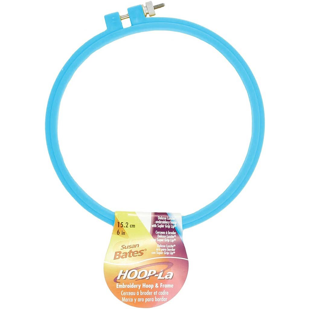 Hoop-La Embroidery Hoop 6in Light Blue