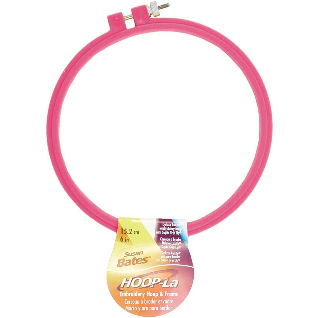 Hoop-La Embroidery Hoop  6in Pink