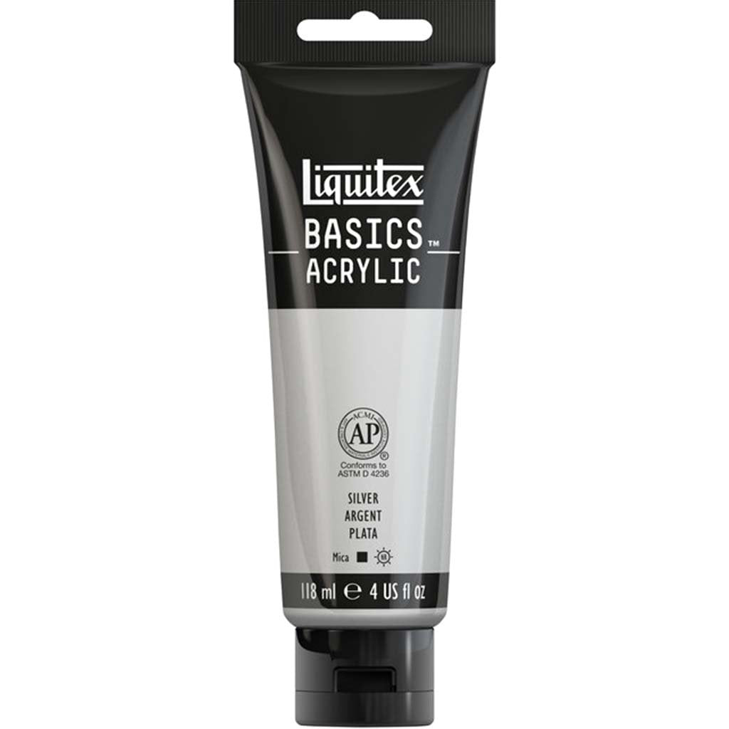 Basics Acrylic Colors 250ml Silver