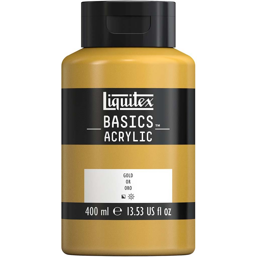 Acrylic Colors Squeeze Bottles 400ml Gold