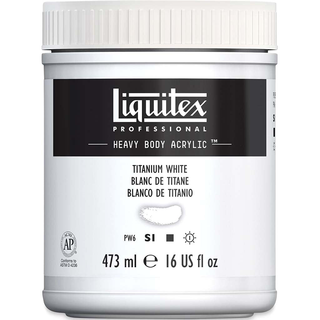 Professional Heavy Body Acrylic 16oz Titanium White