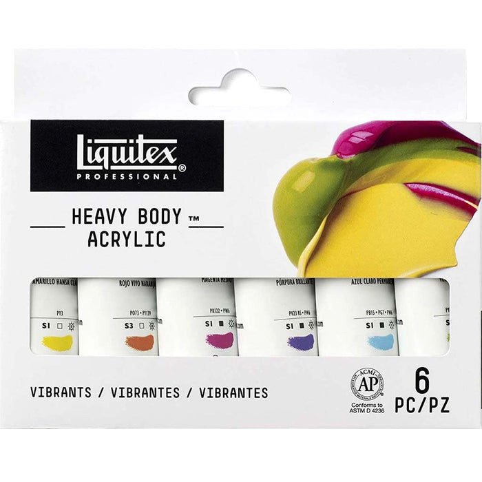 Liquitex Professional Heavy Body Acrylic Vibrant Set 6-Color 22ml