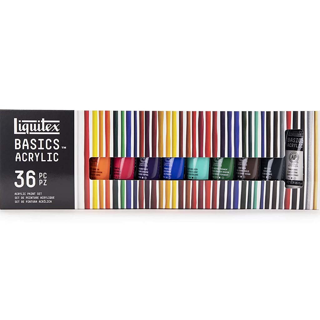 Basics Acrylic Sets 36 Color Set 22ml Tubes