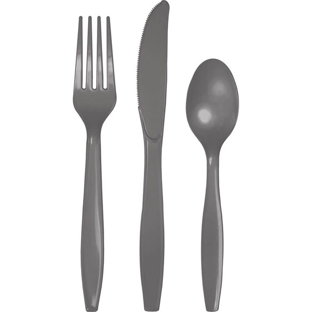 Premium Cutlery Assorted Glamour Gray