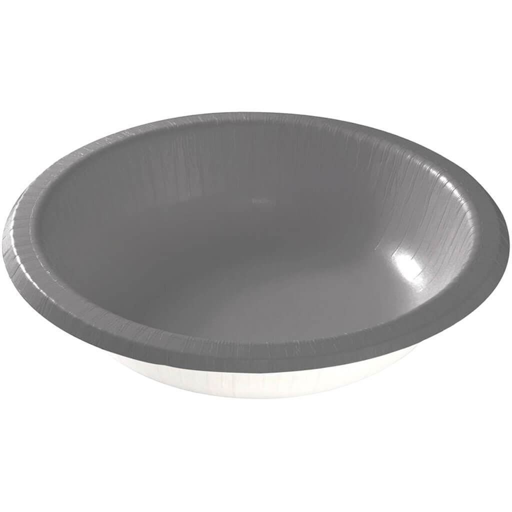 Paper Bowls Glamour Gray, 20ct