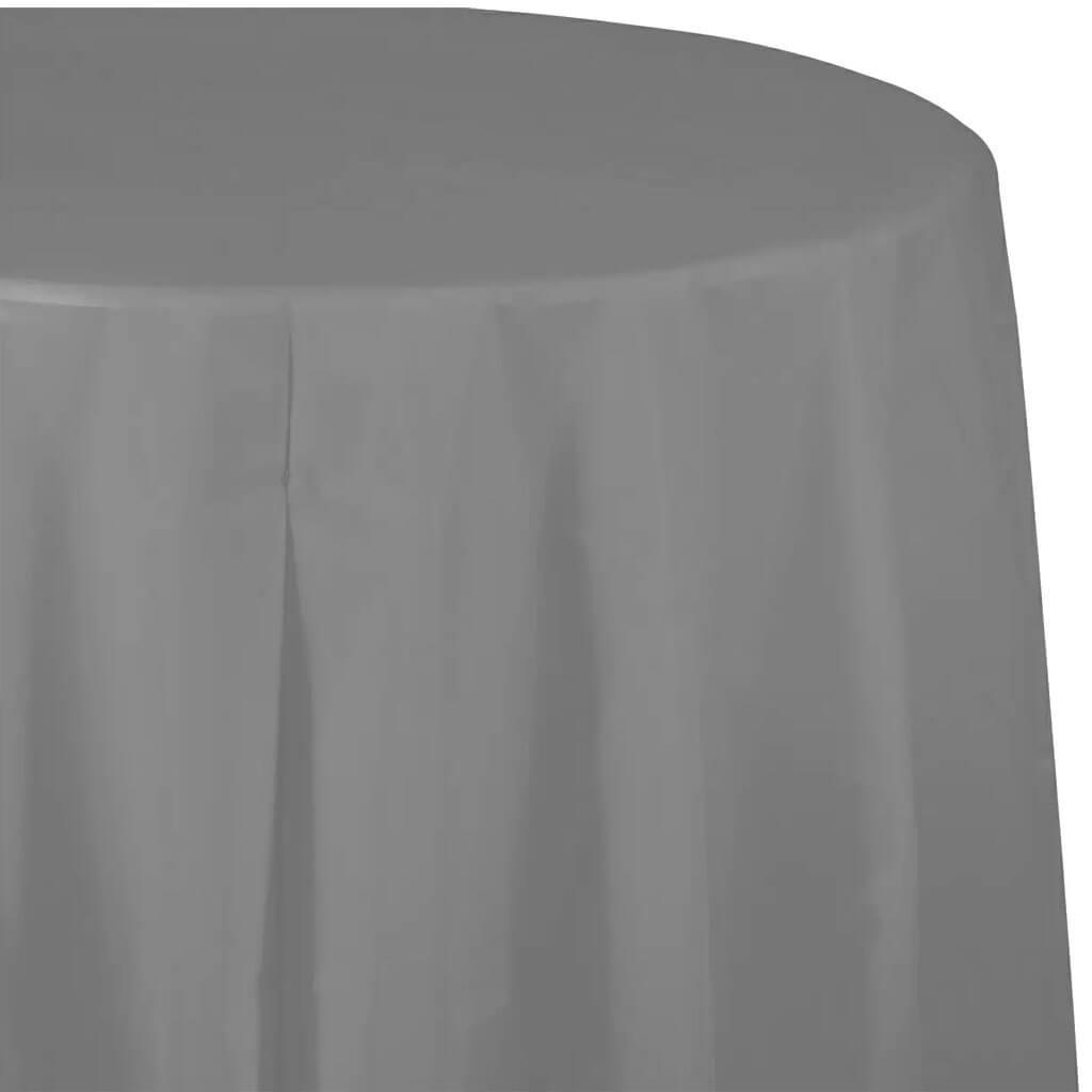 Tablecover Round Glamour Gray, 82in