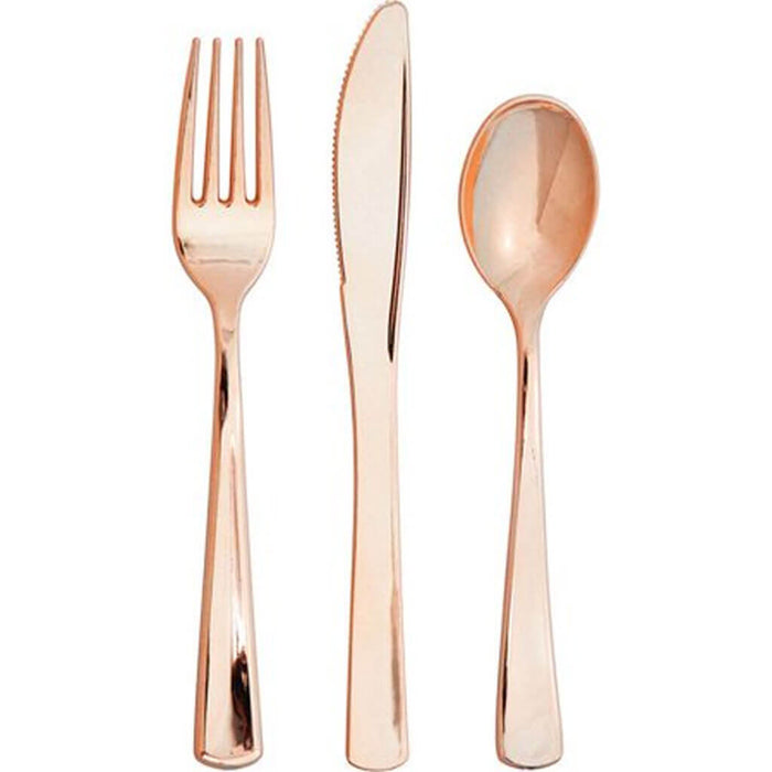 Assorted Cutlery Metallic Rose Gold, 24ct