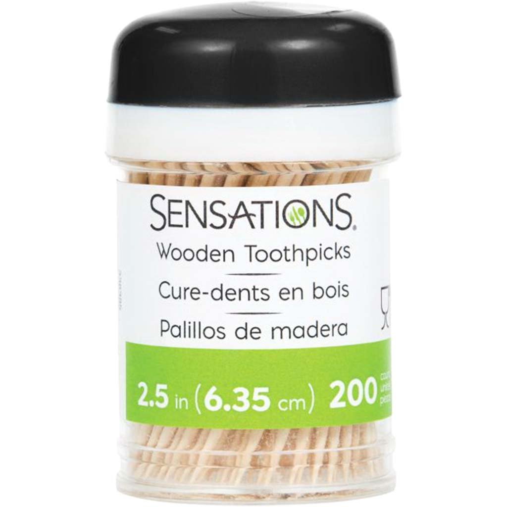 Wood Toothpicks 2.5in, 200ct