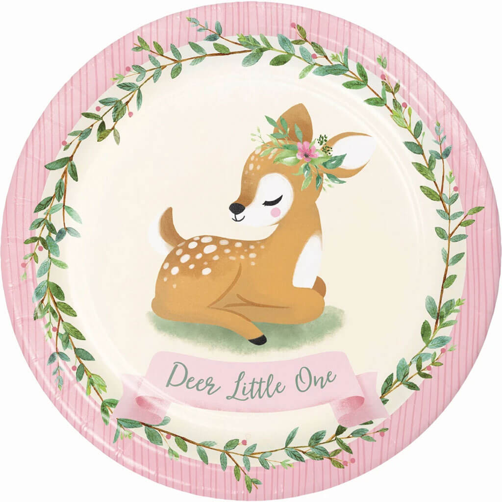 Deer Little One Dinner Plate 9in, 8ct