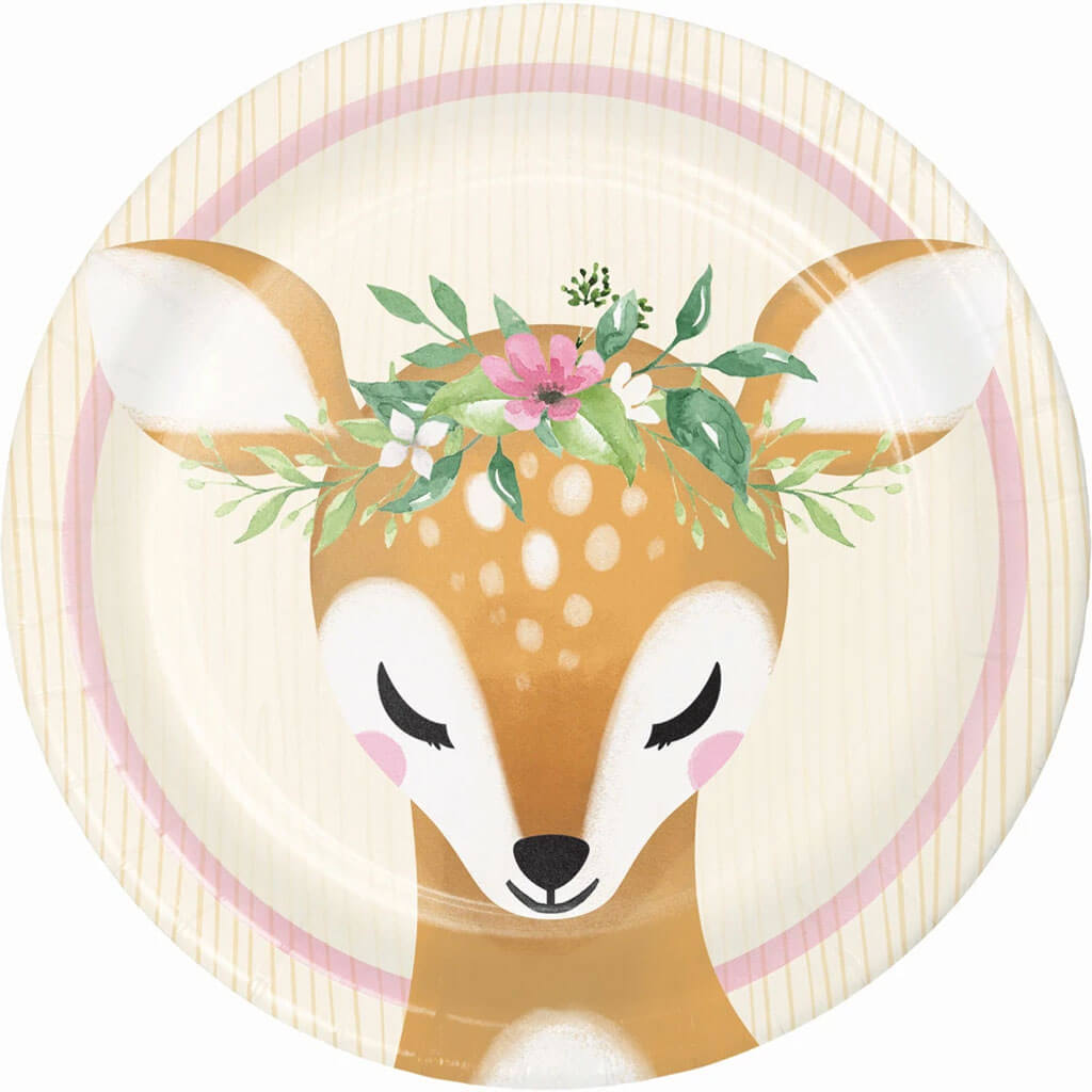 Deer Little One Luncheon Plate 7in, 8ct