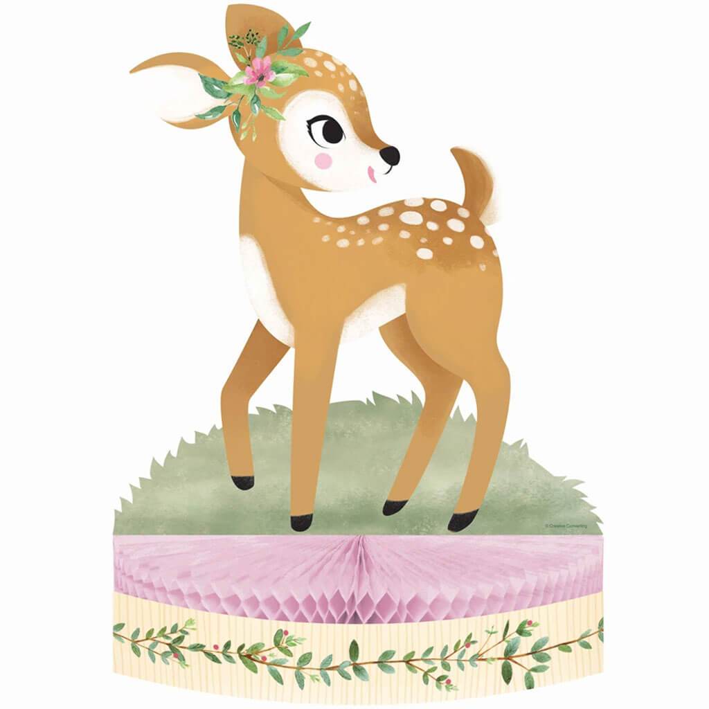 Deer Little One Honeycomb Centerpiece With Attachment