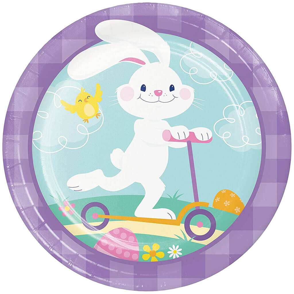 Funny Bunny Luncheon Plate 7in, 8ct