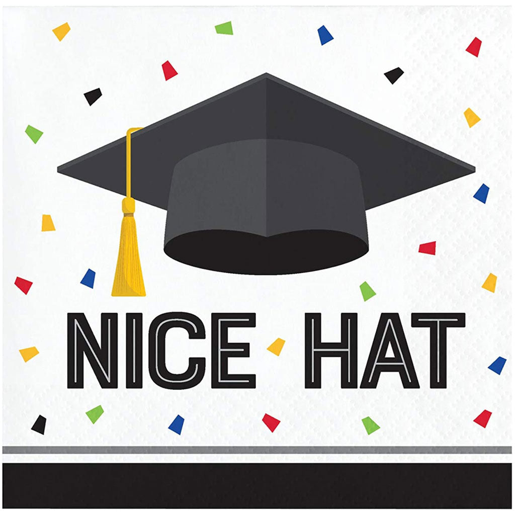 Graduation Fun Nice Hat Beverage Napkin