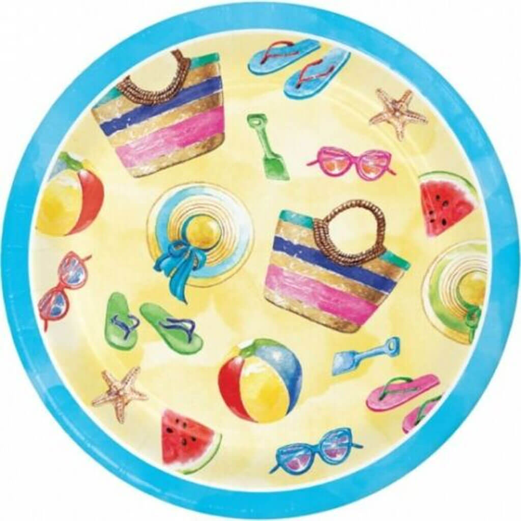 Beach Day Dinner Plate