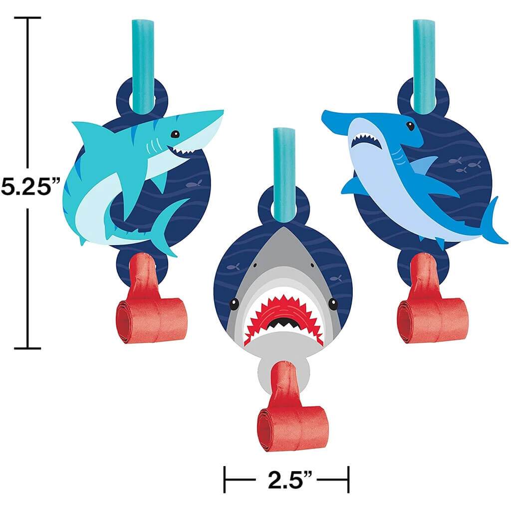 Shark Party Blowouts With Medallion