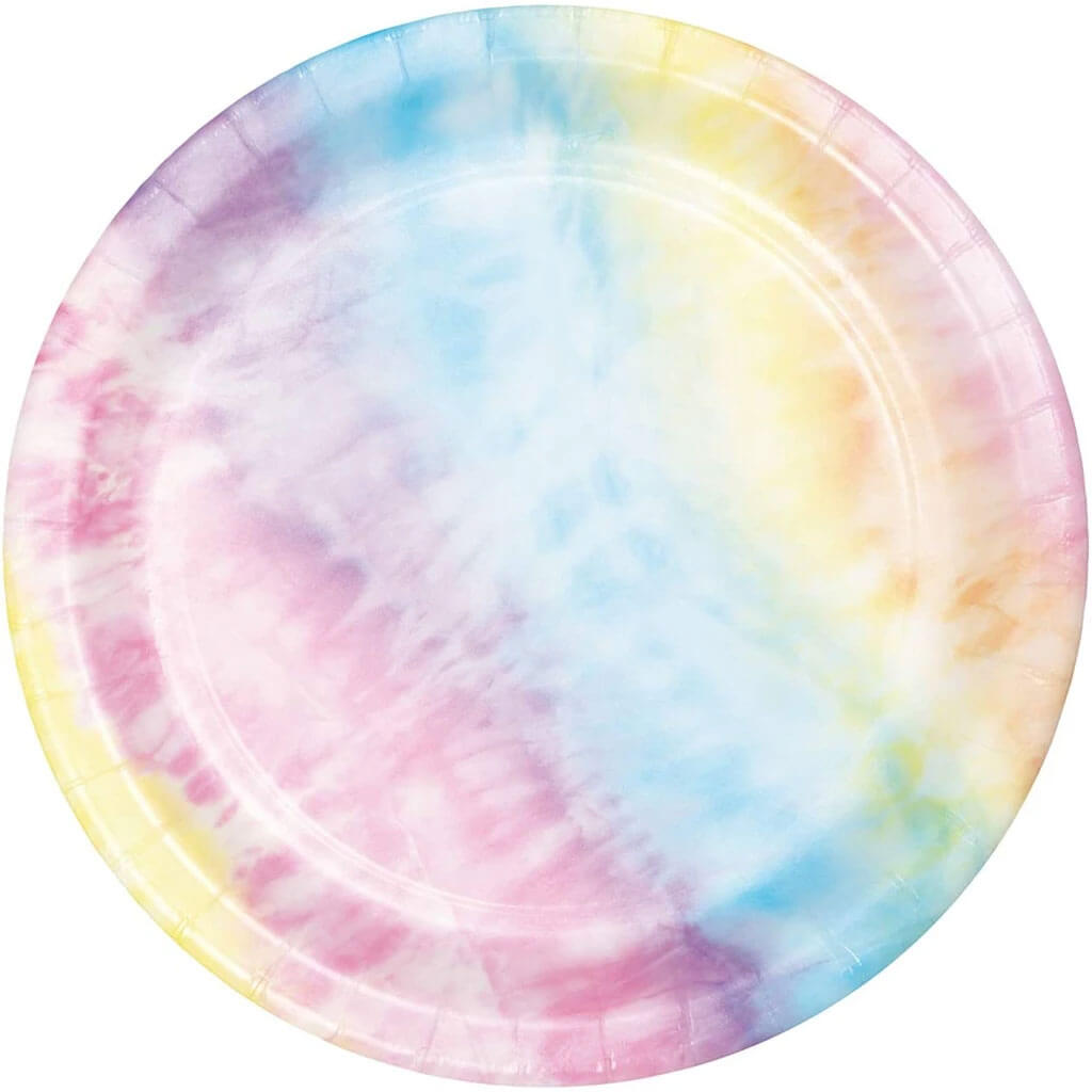 Tie Dye Party Luncheon Plate