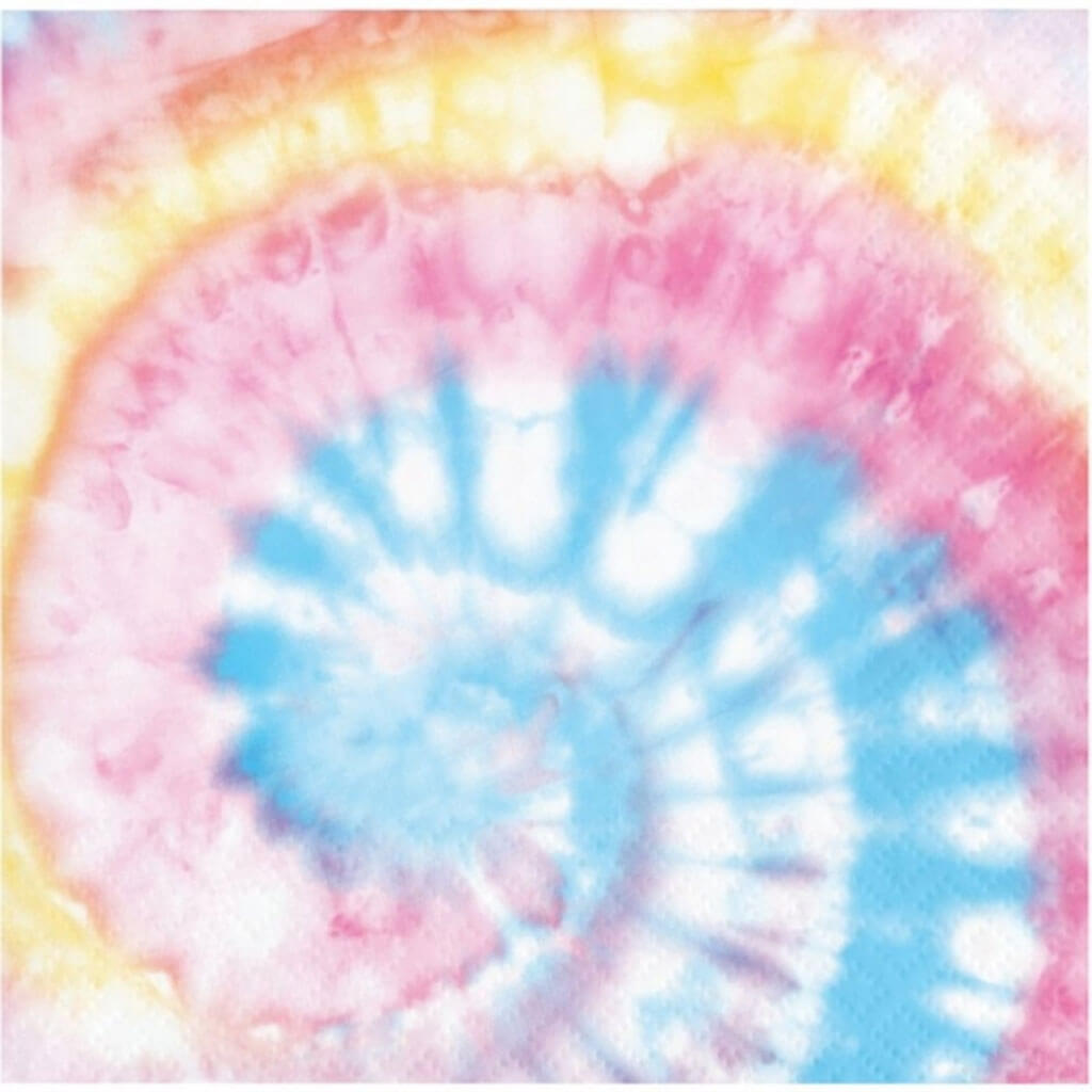 Tie Dye Party Beverage Napkin