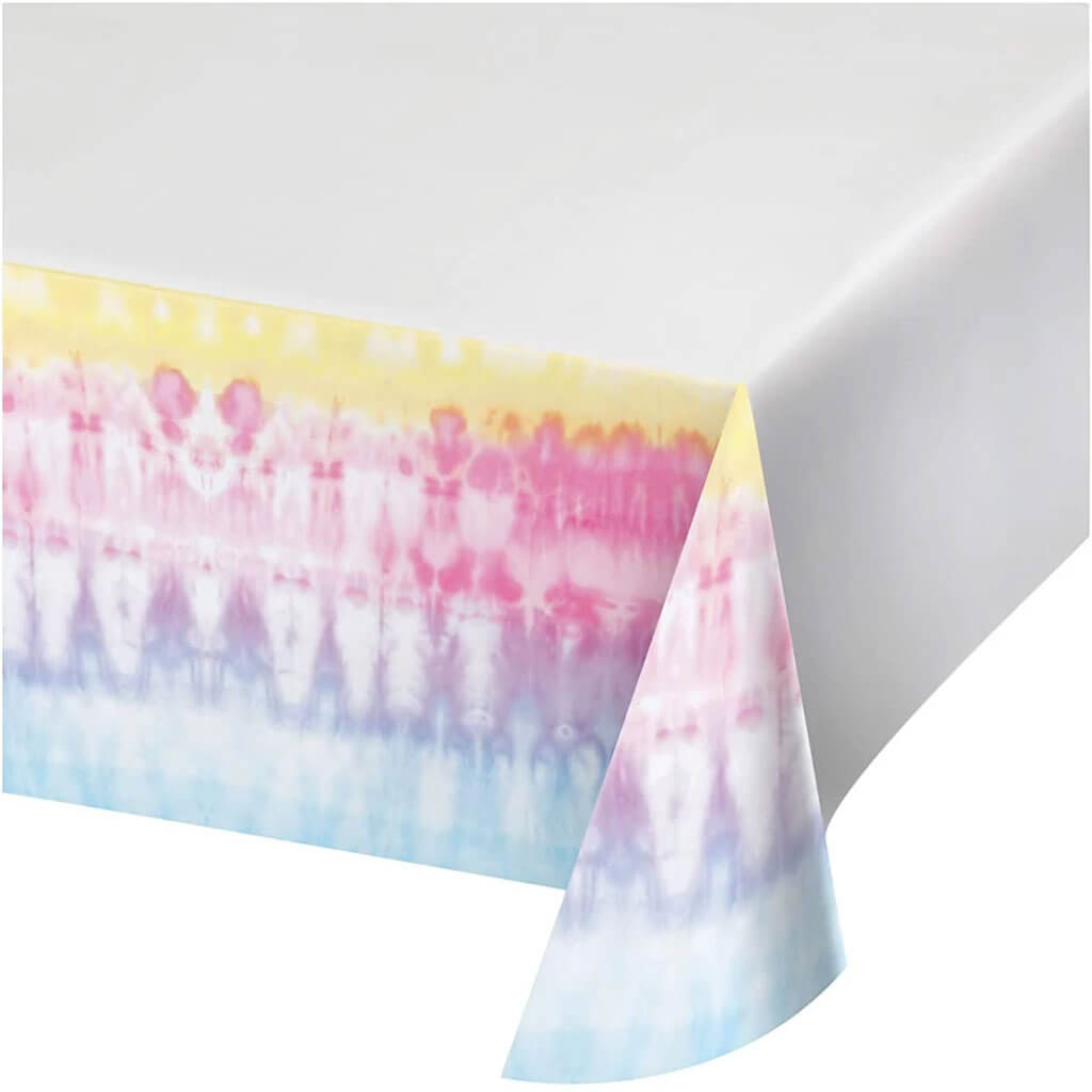 Tie Dye Paper Tablecover 54in X 102in