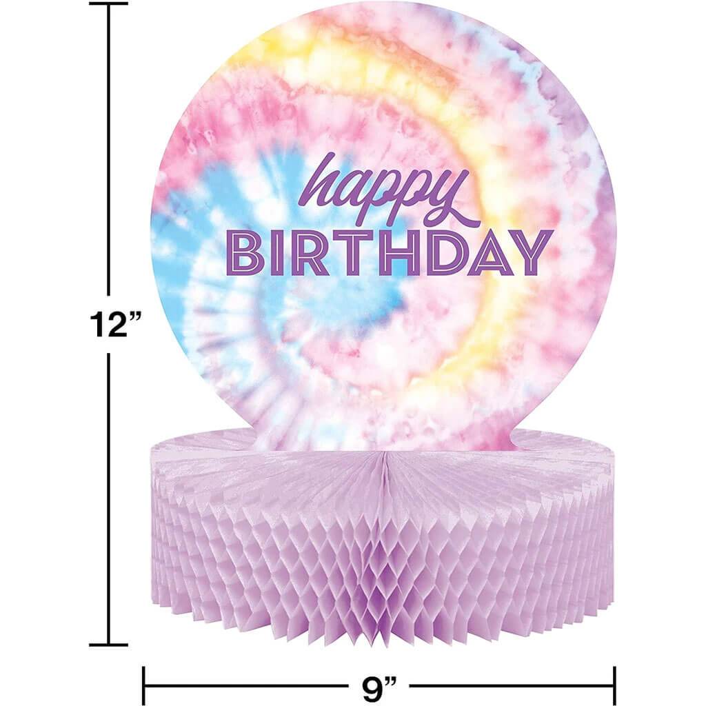 Tie Dye Party Honeycomb Centerpiece