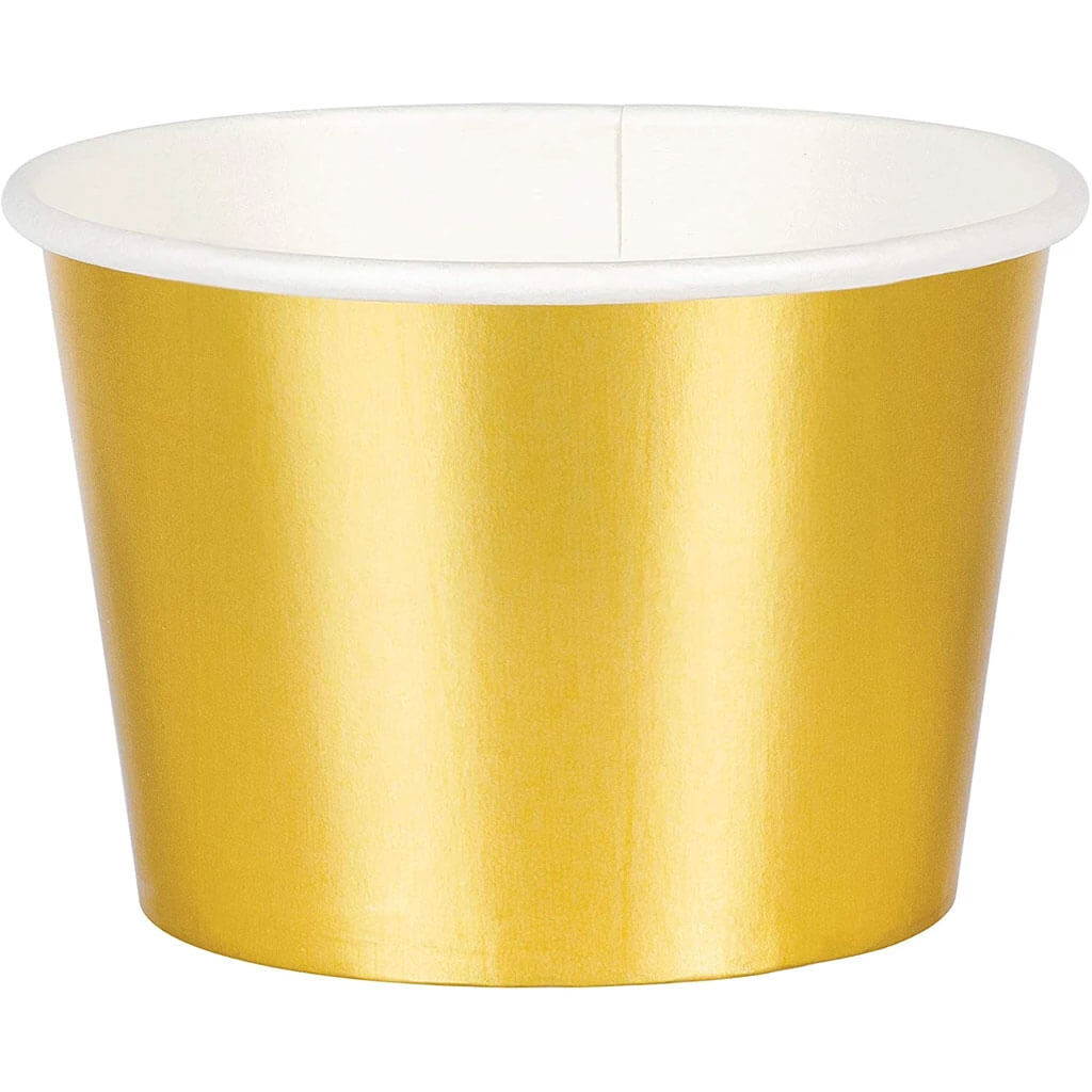 Treat Cups Gold Foil Decor