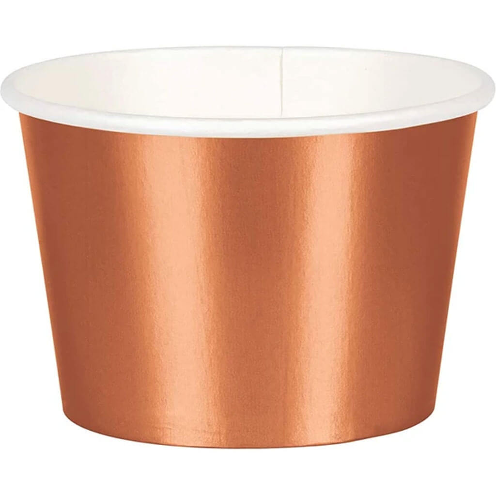 Treat Cups, Rose Gold Foil Decor