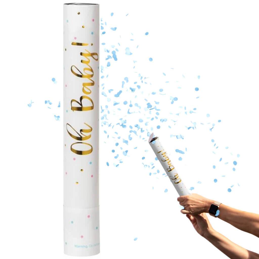 Blue Gender Reveal Confetti Cannon