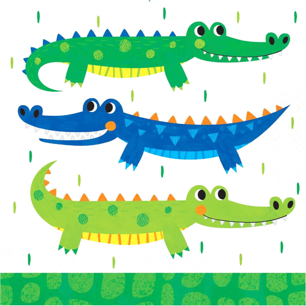 Alligator Party Luncheon Napkin