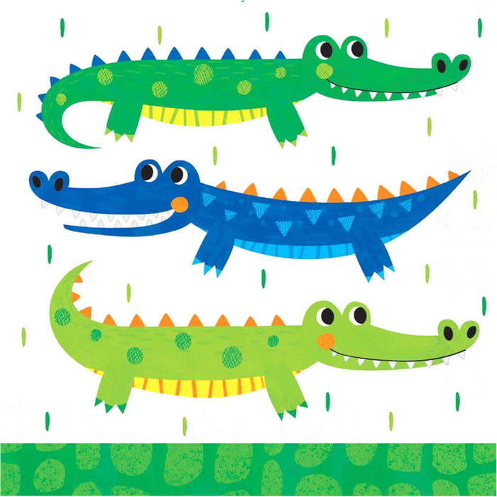 Alligator Party Luncheon Napkin