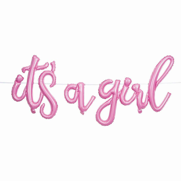 It's a Girl Balloon Banner