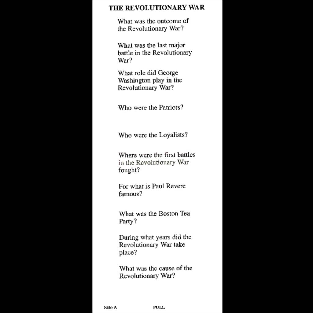 Us History Study Slide Gr. 6-8