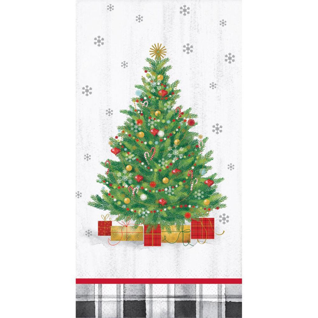 Holiday Tree Guest Towel, 16ct