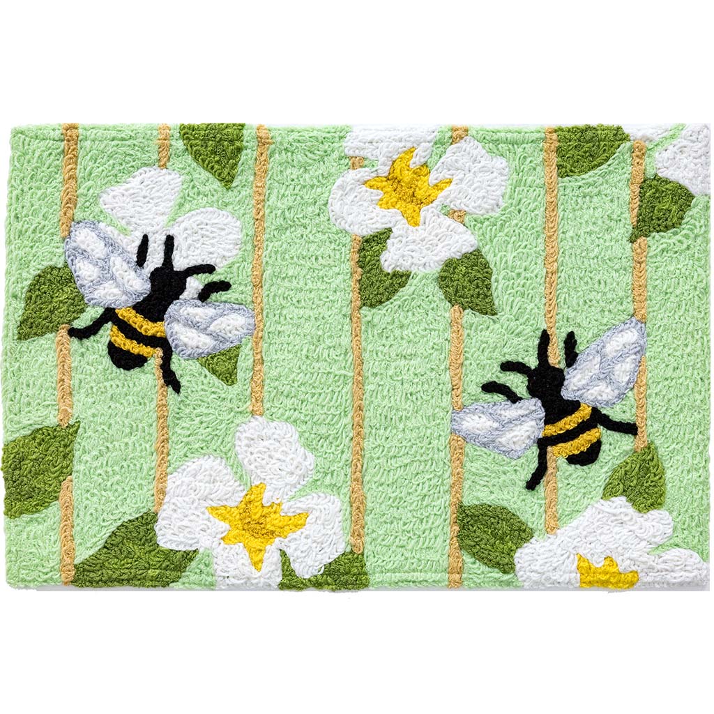 Jellybean Rug Honey Bees 20in x 30in