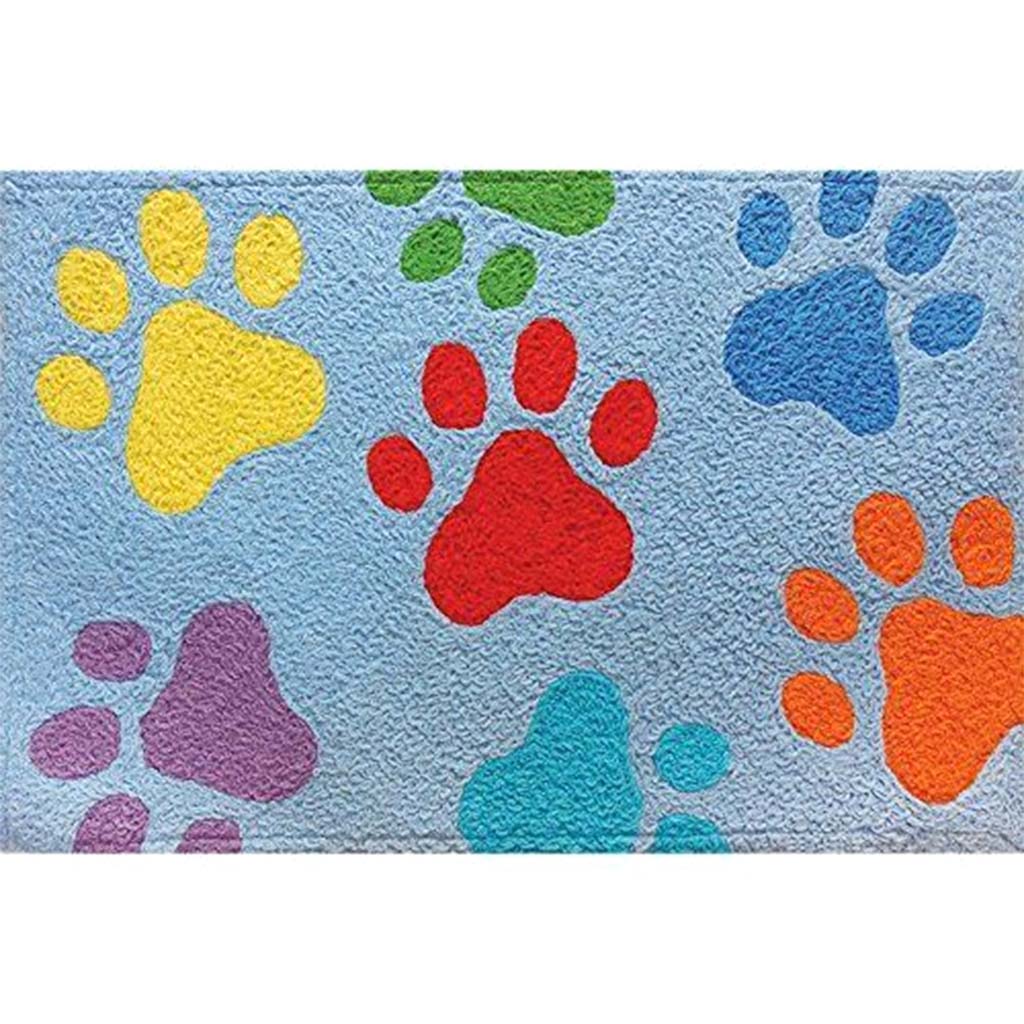 Jellybean Rug Colorful Paws 20in x 30in