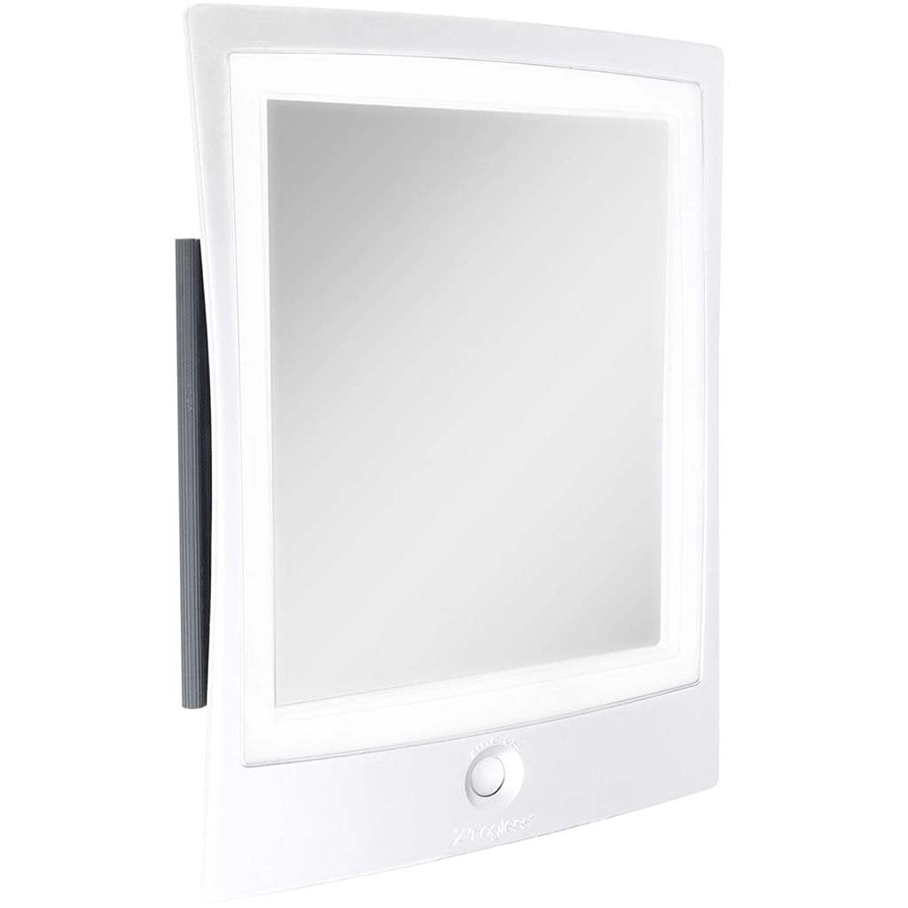 Rechargeable Led Lighted Fogless Shower Shaving Mirror White