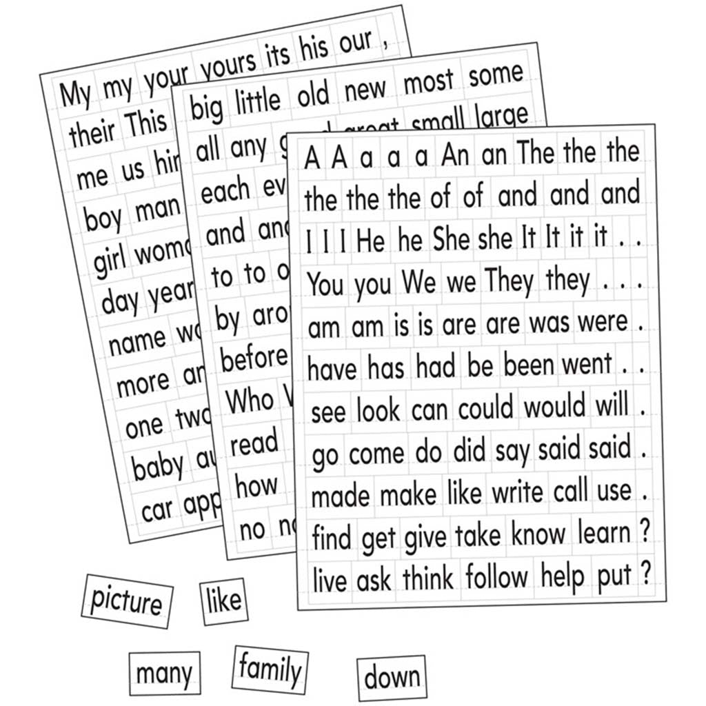 Magnetic Sight Words