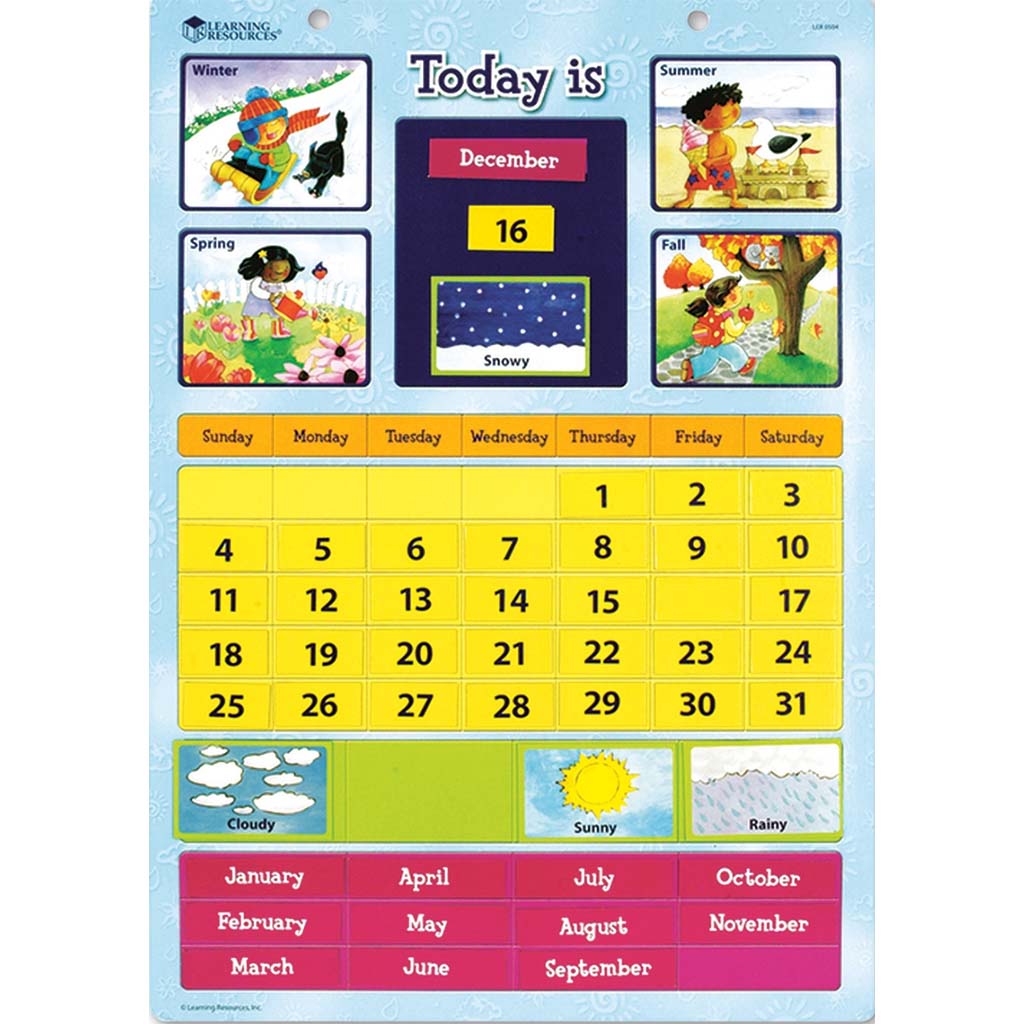 Magnetic Learning Calendar