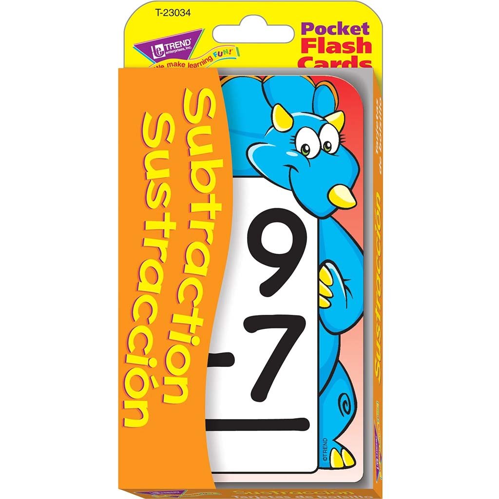 Subtraction Pocket Flash Cards