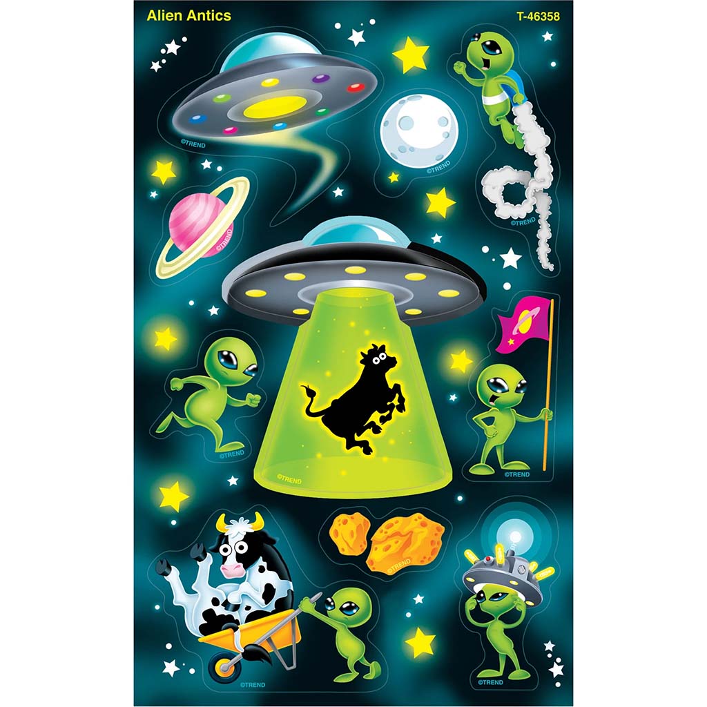 Alien Antics Super Shapes Sticker