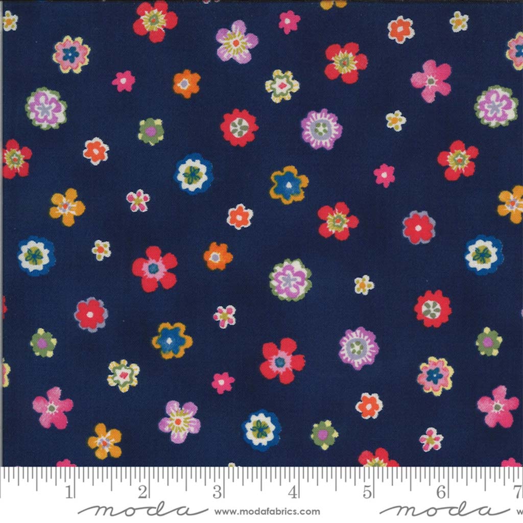 Lulu Flowers Navy