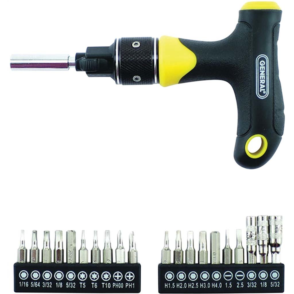 Ratcheting Screwdriver with T-Handle