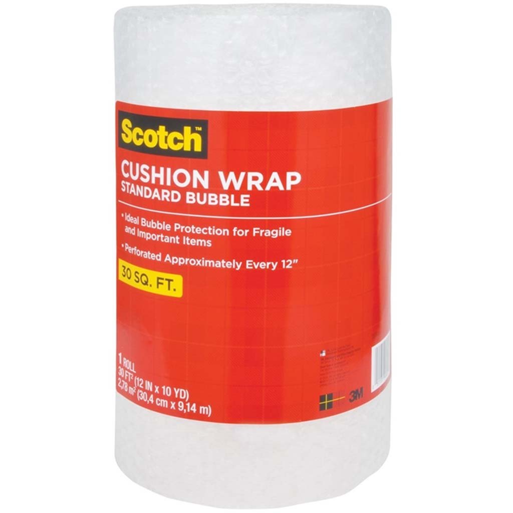 Cushion Wrap Nylon/Polyethylene 30ft x 12in Clear